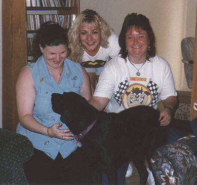 Lisa, Rachel, and Paula with Meggie