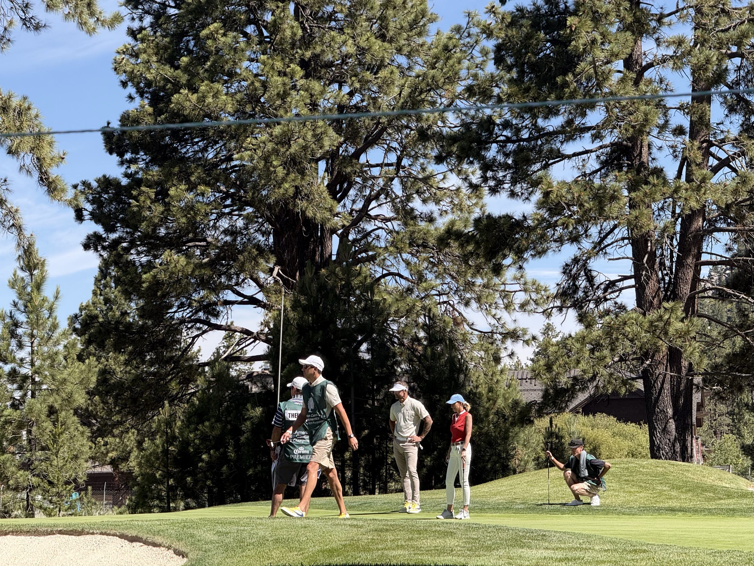golfers on the green